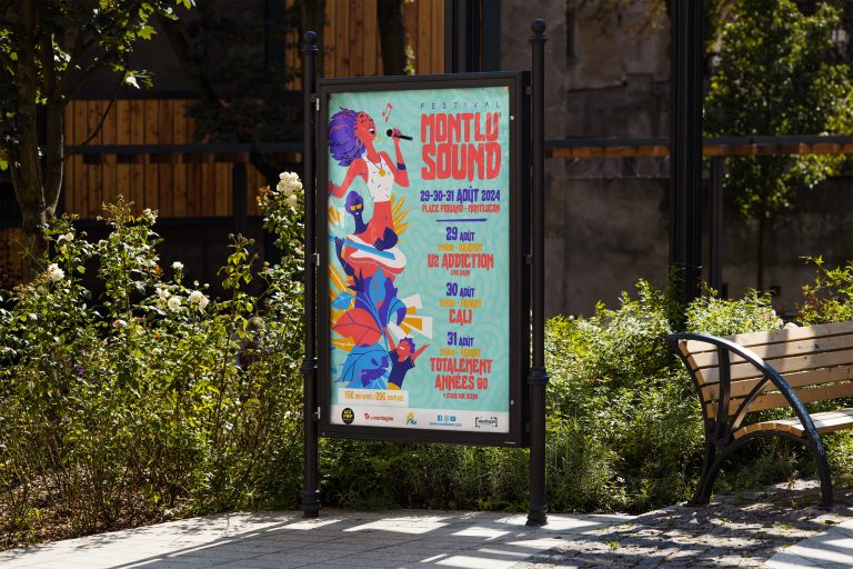 Campagne d'affichage urbain fictive — direction artistique Boréalis
