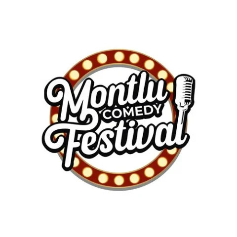 Logo du Montlu Comedy Festival, créé par Boréalis Communication, graphiste à Montluçon